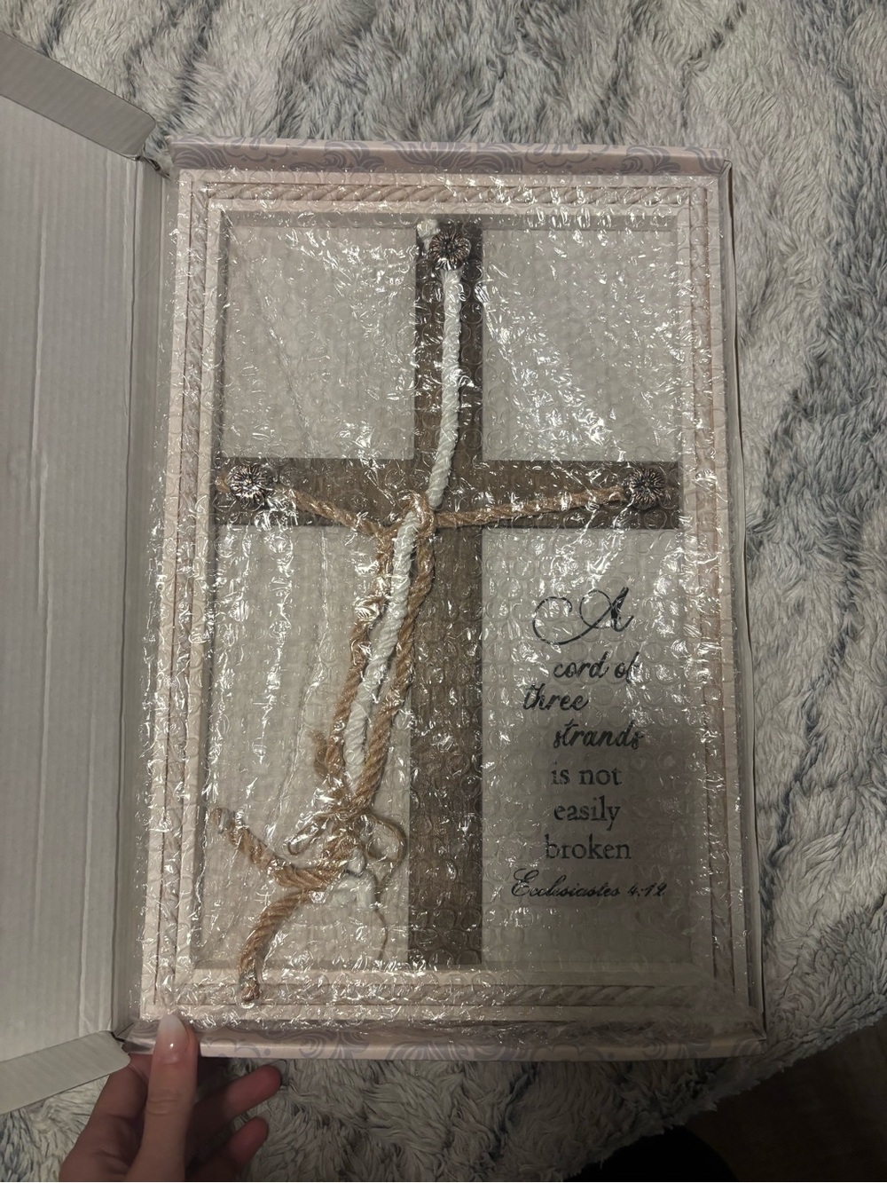 Framed Wooden Wedding Cross